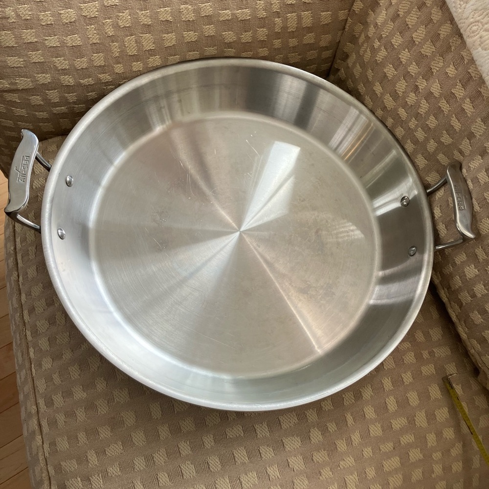 All-Clad 16.5 inch Stainless Steel 2-Handle Saute Pan/ Paella Pan
